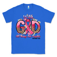 True Royal breast cancer with god all things are possible Classic Tee - Artiststas