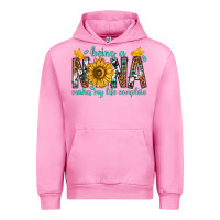 Fuchsia Pink Being a Nana Makes My Life Complete Urban Hoodie - texasbilliewilder