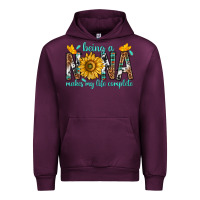 Mauve Wine Being a Nana Makes My Life Complete Urban Hoodie - texasbilliewilder