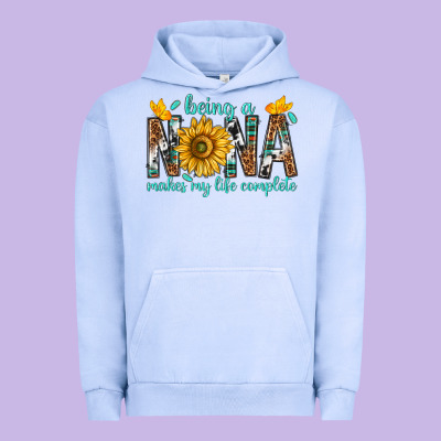 Being A Nana Makes My Life Complete Urban Hoodie Designed By Texasbilliewilder