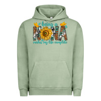 Pigment Oil Green Being a Nana Makes My Life Complete Urban Hoodie - texasbilliewilder