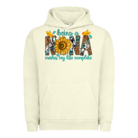 Pigment Pistachio Being a Nana Makes My Life Complete Urban Hoodie - texasbilliewilder