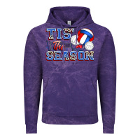 Tis' The Season Volleyball Vintage Hoodie | Teevron
