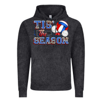 Vintage Black tis' the season volleyball Vintage Hoodie - Zillion Design Studio