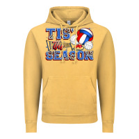 Vintage Mustard tis' the season volleyball Vintage Hoodie - Zillion Design Studio
