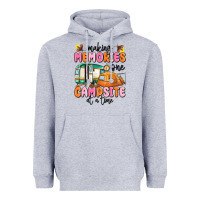 Heather Grey making memories one campsite at a time Heavyweight Hoodie - MaliasSmallBusiness