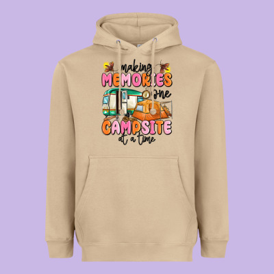 Making Memories One Campsite At A Time Heavyweight Hoodie Designed By Maliassmallbusiness