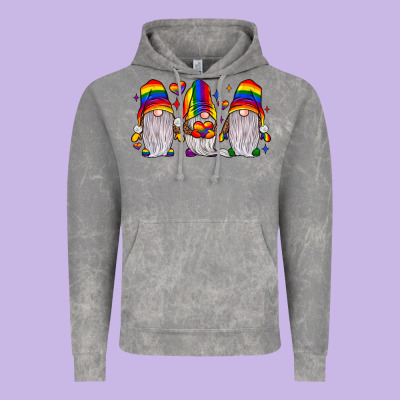 Pride Gnome Vintage Hoodie Designed By Jahusdesignshop