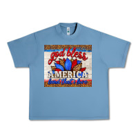Pebble Blue god bless america land that i love Urban Heavy Tee - HRA Design Shop