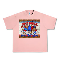 Salmon god bless america land that i love Urban Heavy Tee - HRA Design Shop
