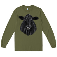 Army Green black angus Long Sleeve Tee - JahusDesignShop