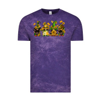Cloud Purple sunflower gnomies Vintage Tee - FaDigitalArtStudio
