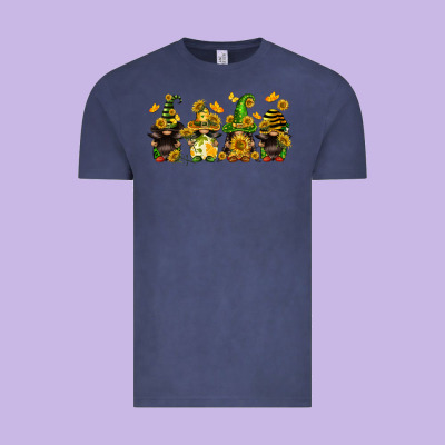 Sunflower Gnomies Vintage Tee Designed By Fadigitalartstudio