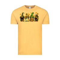 Vintage Mustard sunflower gnomies Vintage Tee - FaDigitalArtStudio