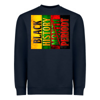 Navy Black History Month periodt Heavyweight Sweatshirt - Zillion Design Studio
