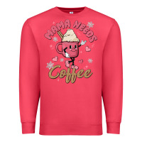 Cardinal mama needs coffee Premium Sweatshirt - MaliasSmallBusiness