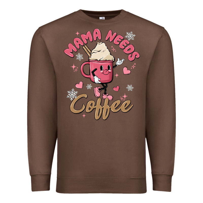 Mama Needs Coffee Premium Sweatshirt by MaliasSmallBusiness | Teevron