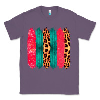 Lavender Colored Leopard and Wood Patterned Western Brush Strokes Classic Tee - Bettercallsaul