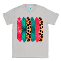 Moon Dust Colored Leopard and Wood Patterned Western Brush Strokes Classic Tee - Bettercallsaul