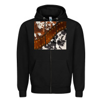 Black cowhide leather Zipper Hoodie - BarkalooDesign