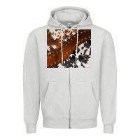 Dove Grey cowhide leather Zipper Hoodie - BarkalooDesign