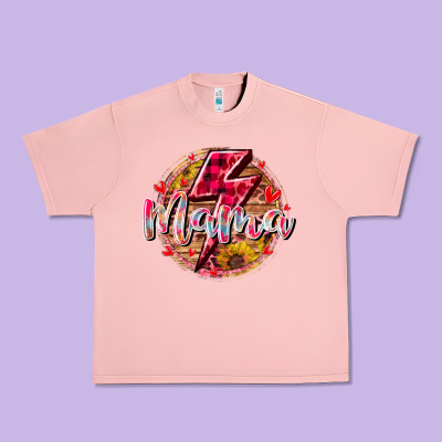 Mama Lighting Bolt Urban Heavy Tee Designed By Racoondesign