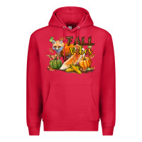 Cardinal Fall Vibes Fox Premium Hoodie - LillyAllenDesigns