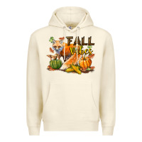Sandshell Fall Vibes Fox Premium Hoodie - LillyAllenDesigns