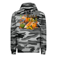 Slate Camo Fall Vibes Fox Premium Hoodie - LillyAllenDesigns