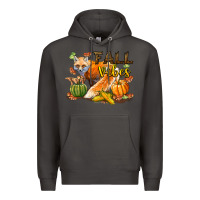 Smoke Fall Vibes Fox Premium Hoodie - LillyAllenDesigns