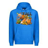 True Royal Fall Vibes Fox Premium Hoodie - LillyAllenDesigns