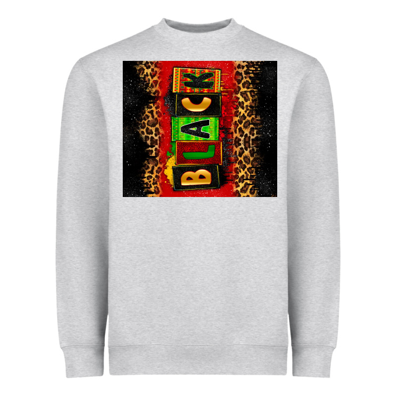 Black Heavyweight Sweatshirt by Zillion Design Studio | Teevron
