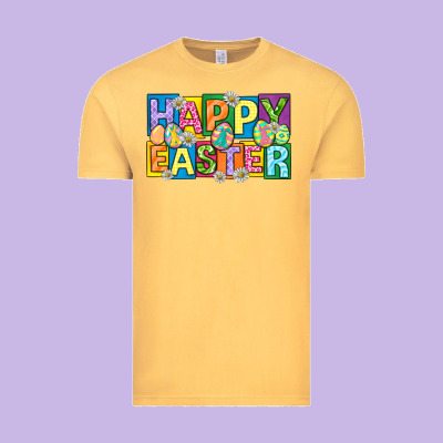 Happy Easter With Eggs Vintage Tee Designed By Neo Western