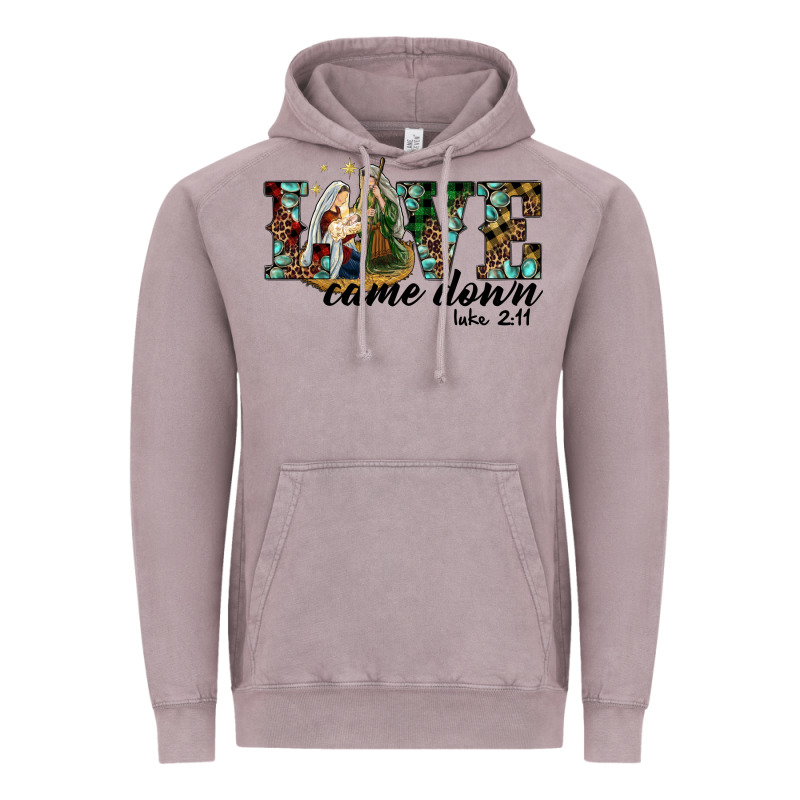 Love Came Down Holy Family Vintage Hoodie by RanaPortraitStore | Teevron