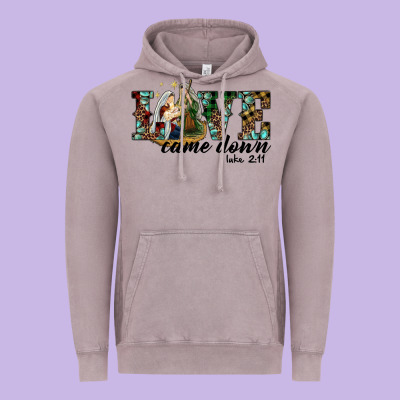 Love Came Down Holy Family Vintage Hoodie Designed By Ranaportraitstore