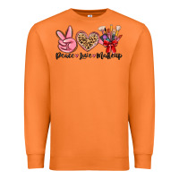 Carrot peace love makeup Premium Sweatshirt - MaliasSmallBusiness