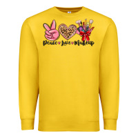 Lemon peace love makeup Premium Sweatshirt - MaliasSmallBusiness
