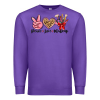 Peace Love Makeup Premium Sweatshirt | Teevron