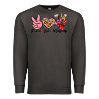Smoke peace love makeup Premium Sweatshirt - MaliasSmallBusiness