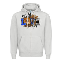 Dove Grey For The Love Of The Lions Zipper Hoodie - LillyAllenDesigns