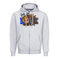 Heather Grey For The Love Of The Lions Zipper Hoodie - LillyAllenDesigns
