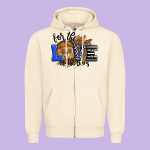 For The Love Of The Lions Zipper Hoodie Designed By Lillyallendesigns