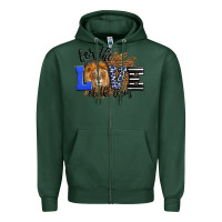 Sports Green For The Love Of The Lions Zipper Hoodie - LillyAllenDesigns