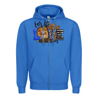 True Royal For The Love Of The Lions Zipper Hoodie - LillyAllenDesigns