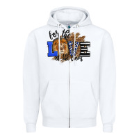 White For The Love Of The Lions Zipper Hoodie - LillyAllenDesigns