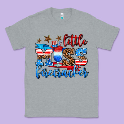 Little Miss Firecracker Classic Tee Designed By Adodesignshop