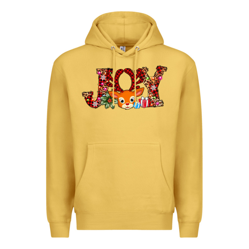 Joy Reindeer Premium Hoodie by AdoDesignShop | Teevron
