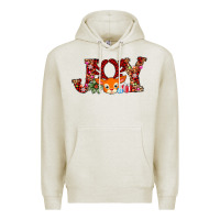 Oatmeal Heather joy reindeer Premium Hoodie - AdoDesignShop