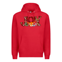 Red joy reindeer Premium Hoodie - AdoDesignShop