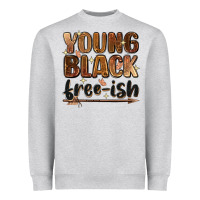 Heather Grey Young black free-ish Heavyweight Sweatshirt - Zillion Design Studio